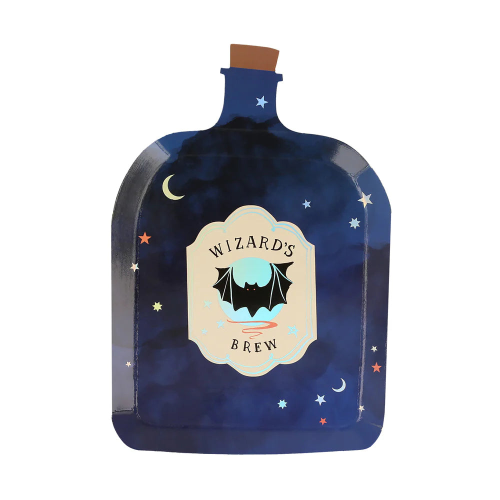 Platos con forma de botellas de hechizos Meri Meri
