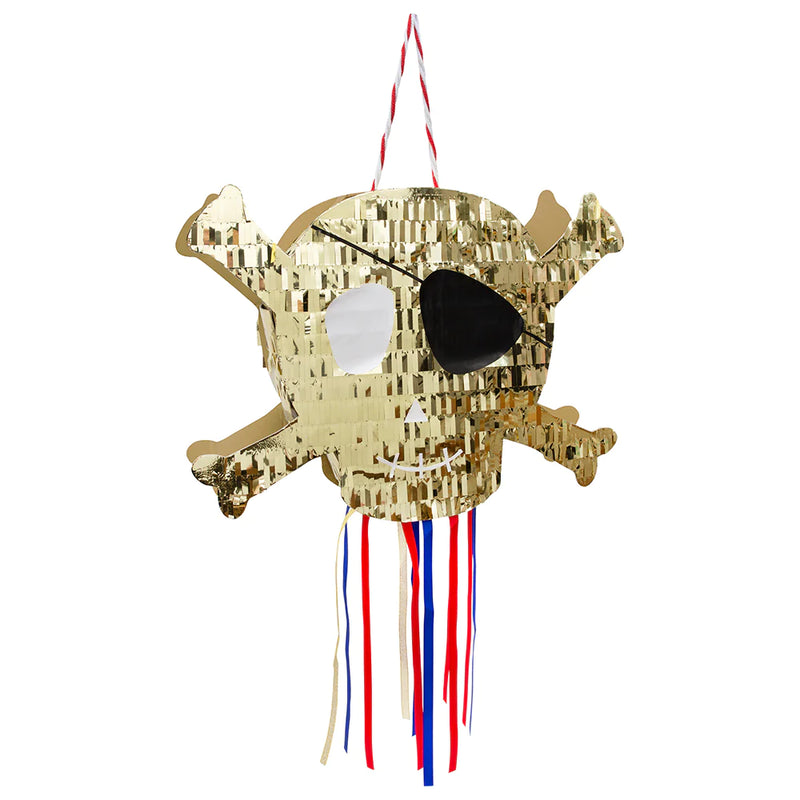Piñata con forma de calavera pirata Meri Meri