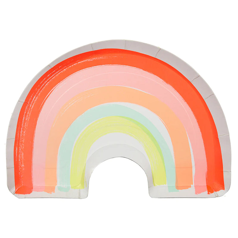 Platos con forma de arcoiris Meri Meri