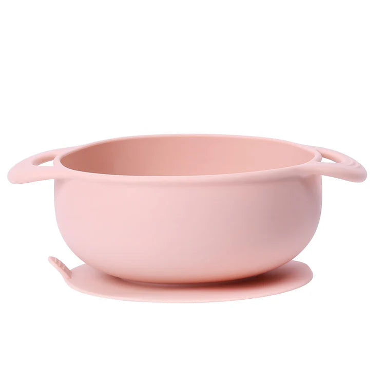 Bowl de Silicona con Succión Rosado The Baby Nation