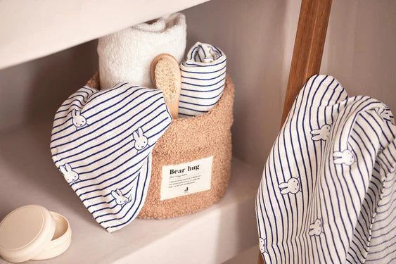 Pack de 3 Tutos Miffy Stripe Navy Jollein