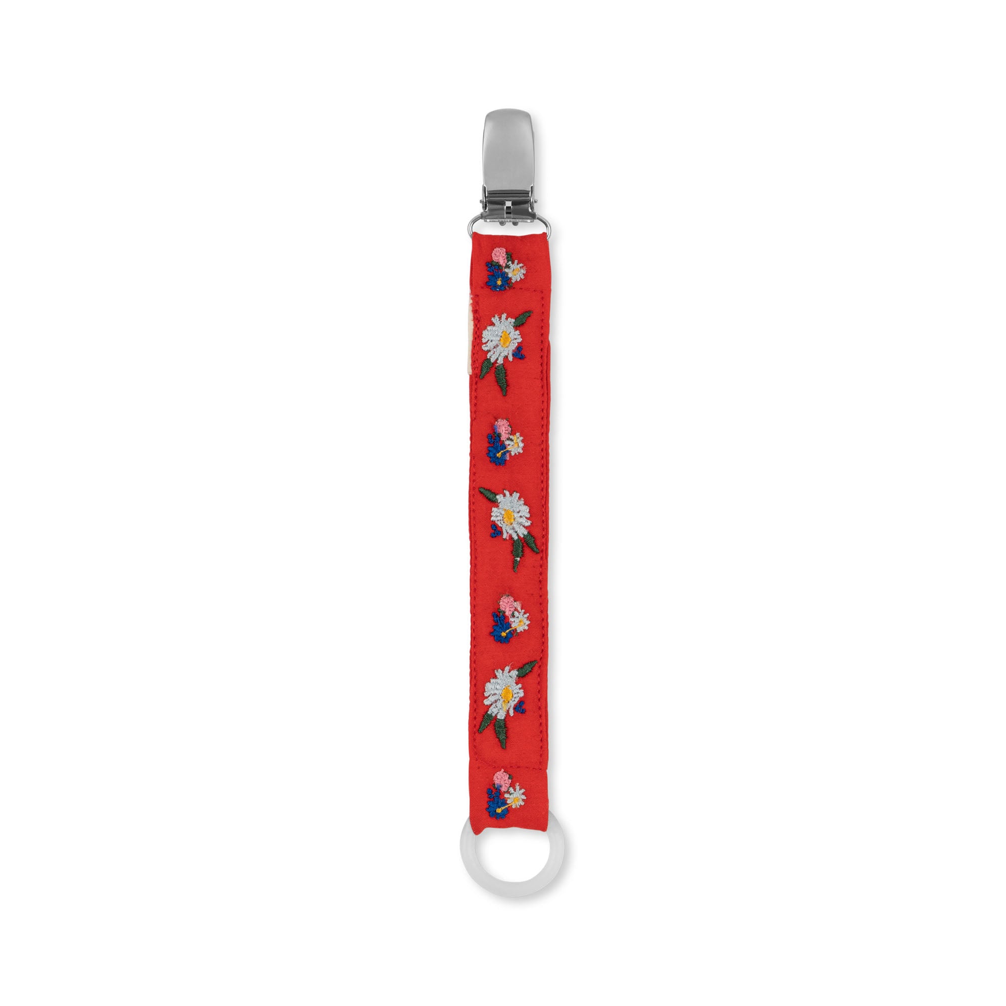 Porta Chupete bordado Blossom Rouge Konges Sløjd