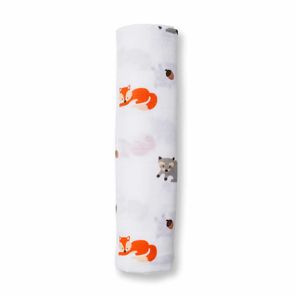 Swaddle Forest Friends Floral Lulujo