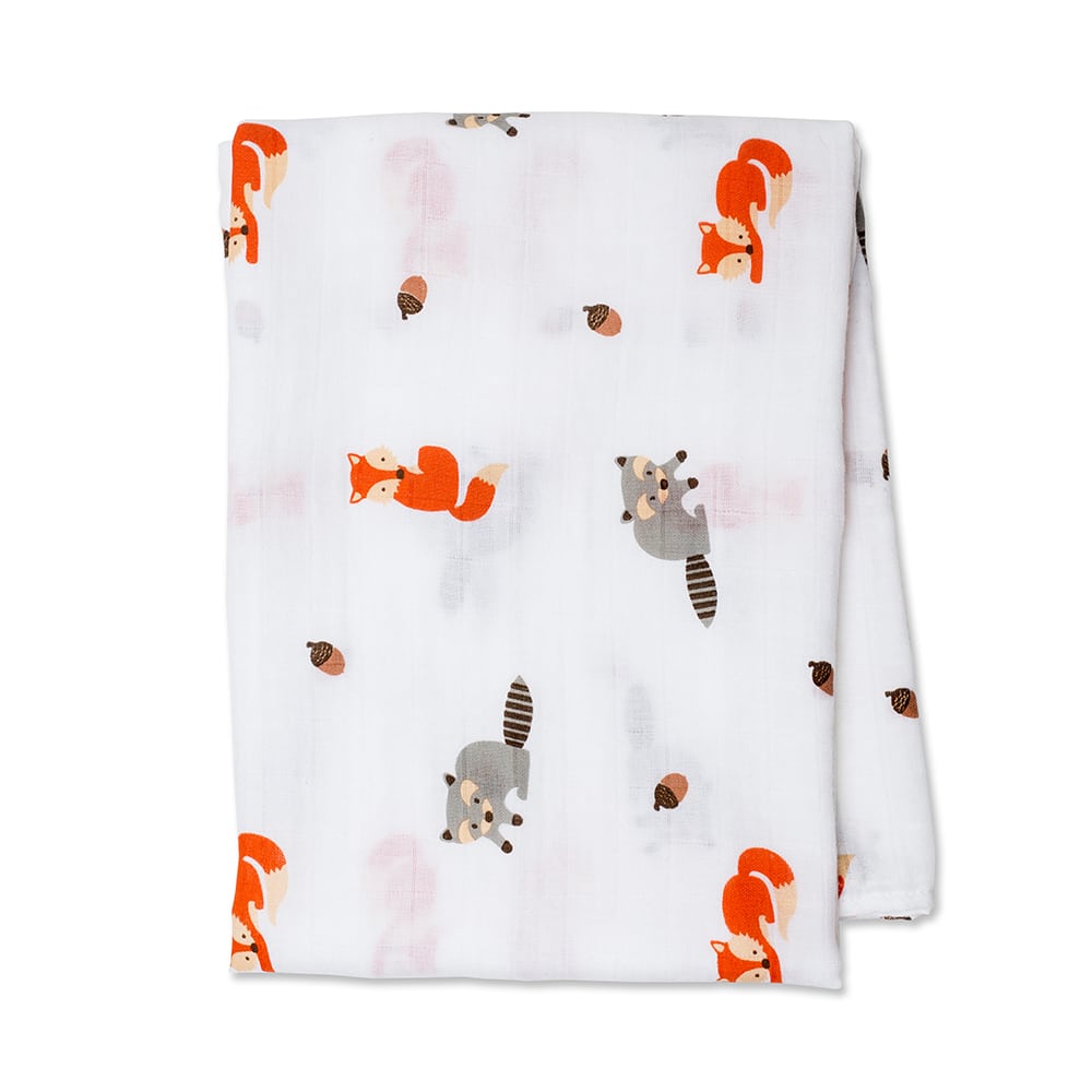 Swaddle Forest Friends Floral Lulujo