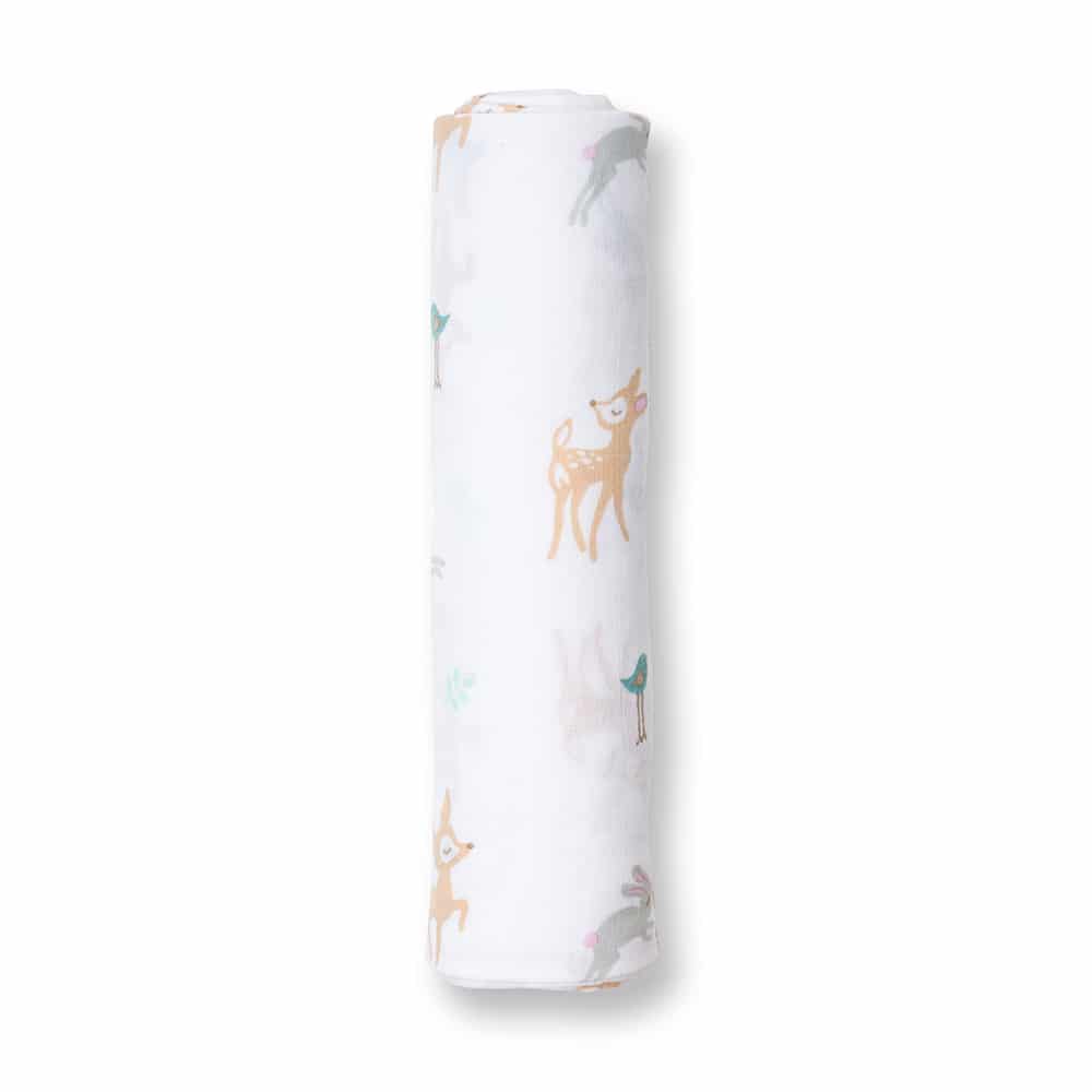 Swaddle Little Fawn Floral Lulujo