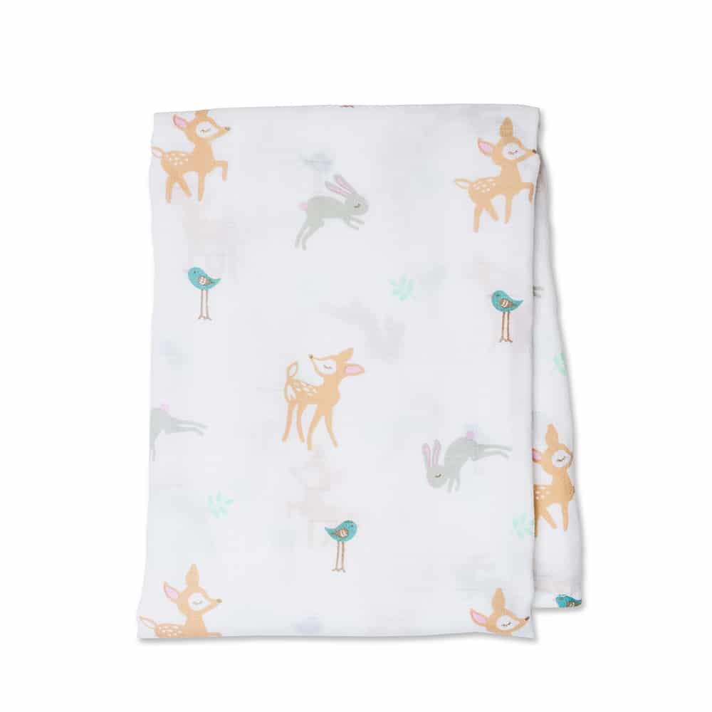 Swaddle Little Fawn Floral Lulujo