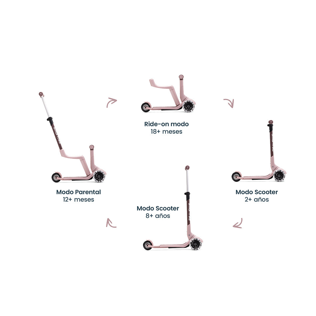 Xtend Mini-ride 3 en 1 Coral Pink Smartrike