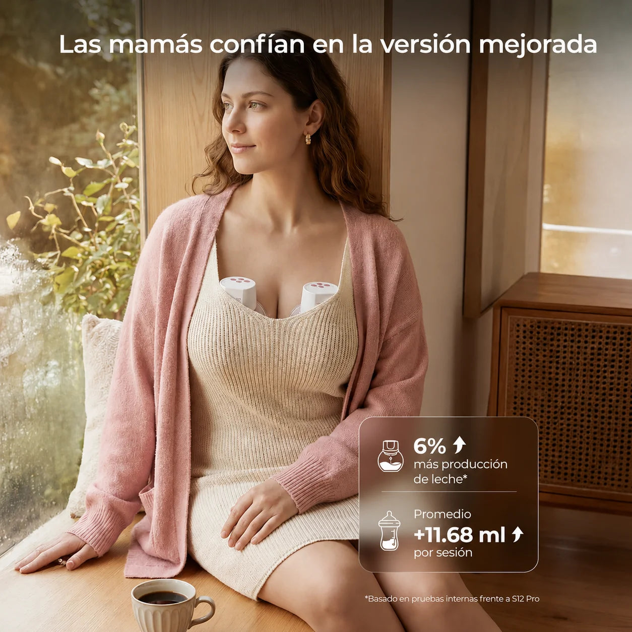 Extractor de Leche Materna Manos libres S12 Pro Quick Momcozy