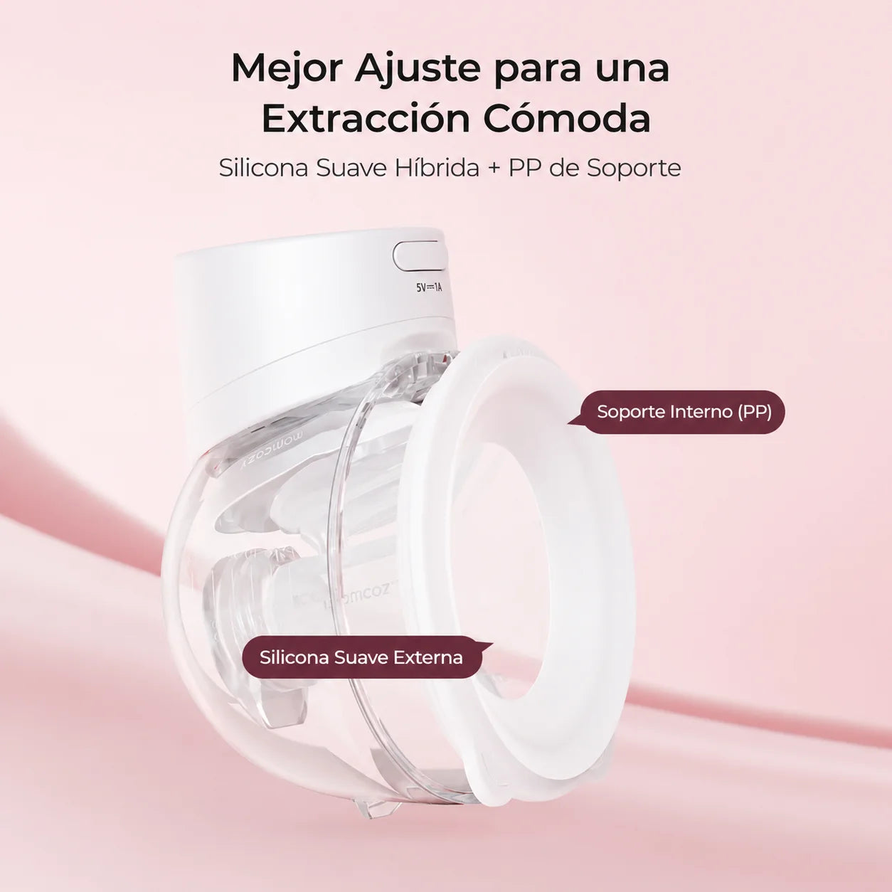 Extractor de Leche Materna Manos libres S12 Pro Quick Momcozy