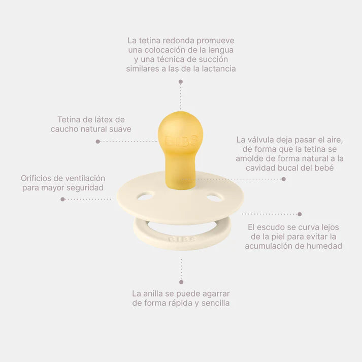 Chupete Bibs Colour STUDIO Redondo X2 | 0-6 Meses | Morning Bloom
