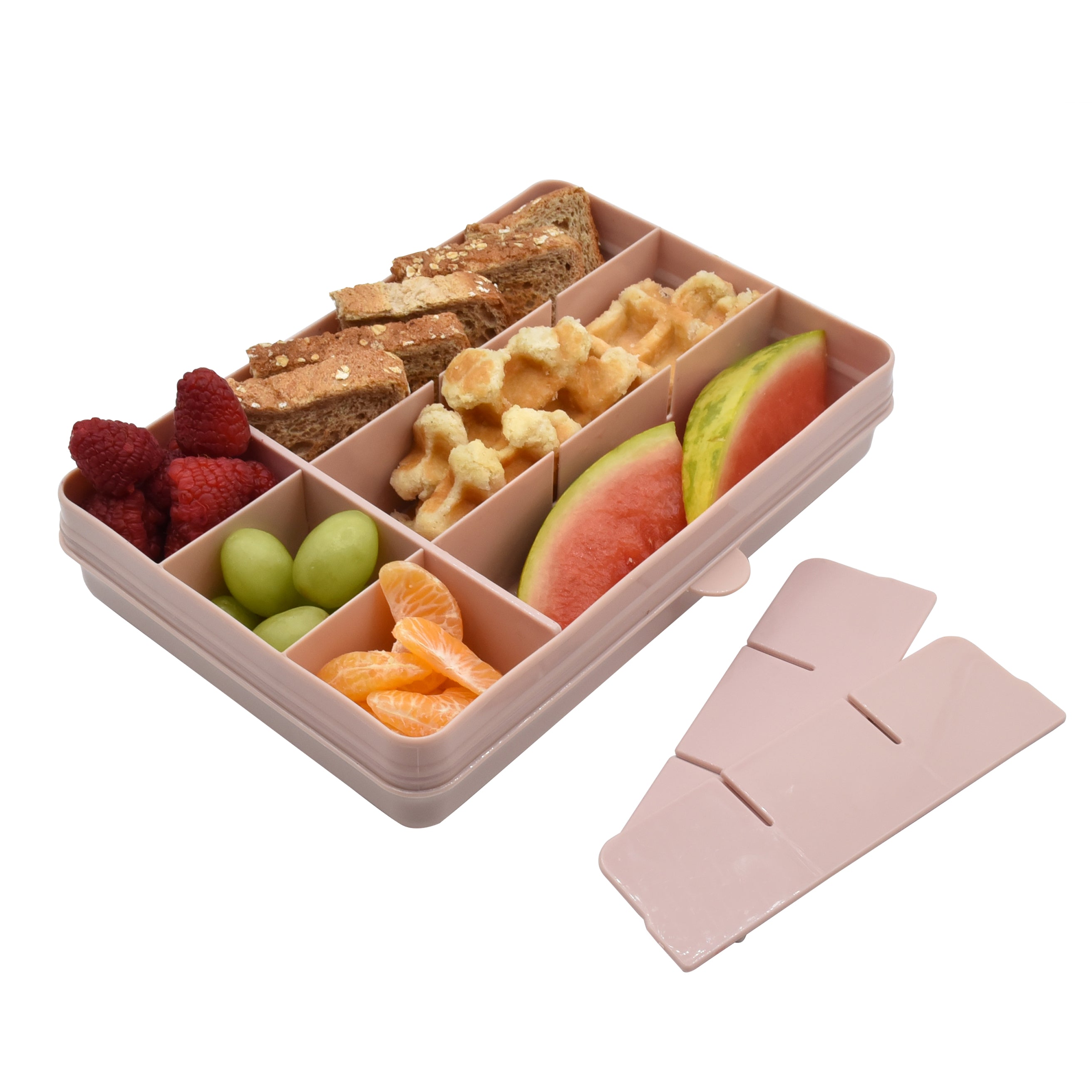 Caja contenedora para snack rosado Melii