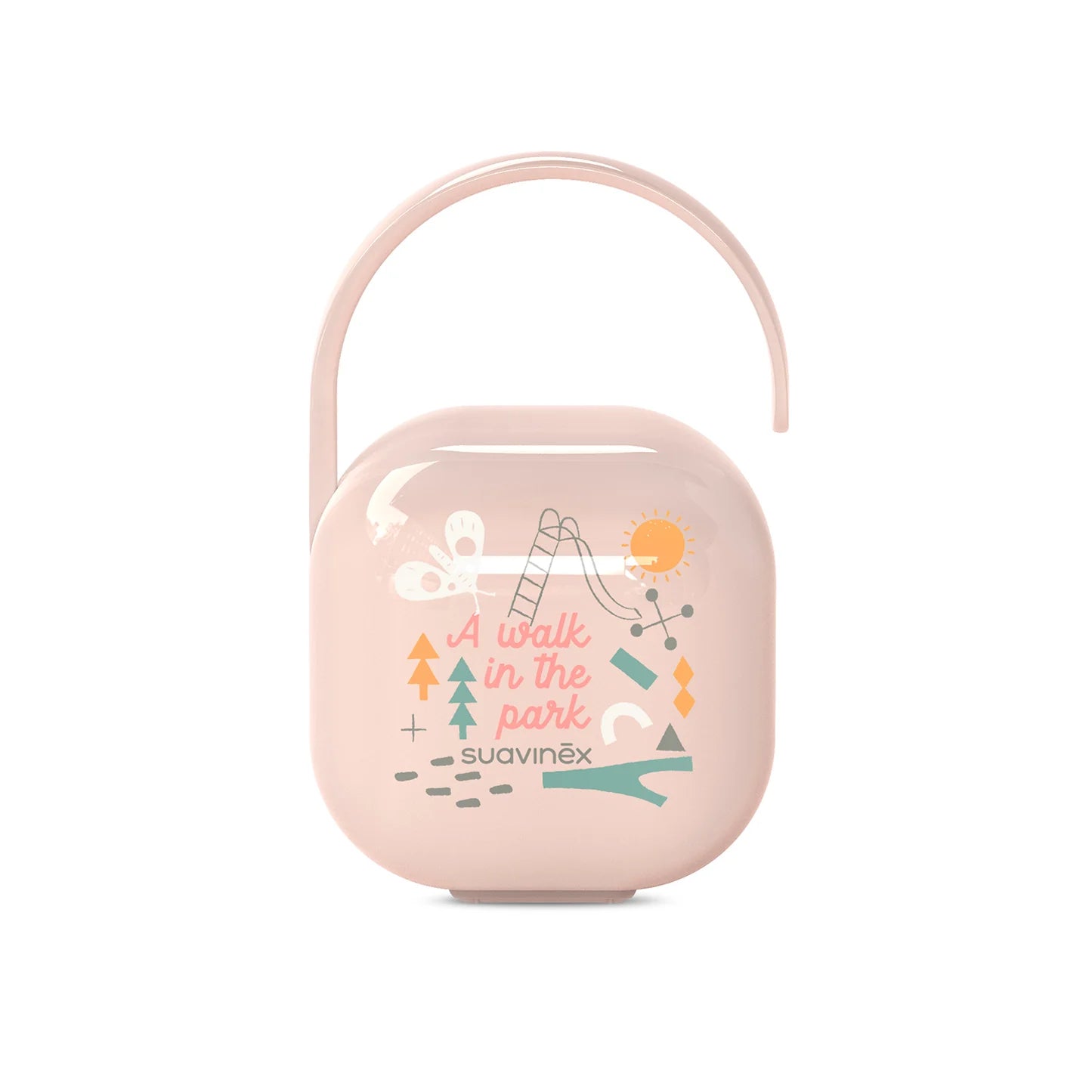 Porta Chupetes Walk Rosa Suavinex
