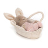 Peluche Conejo con Cesta para Dormir Jellycat