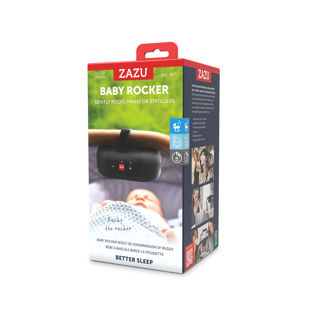Mecedor portátil recargable para coches con sensor de llanto Marrón Baby Rocker Zazu