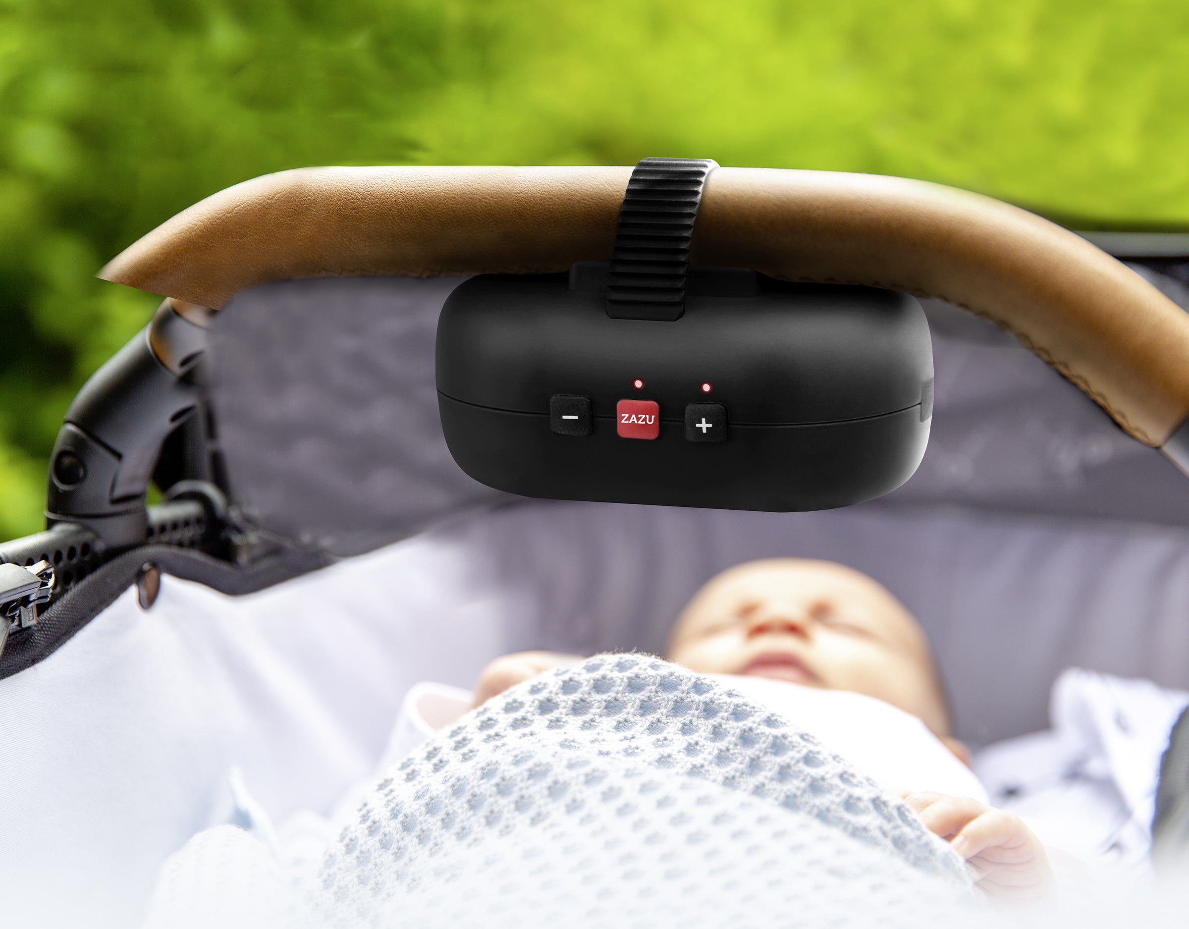 Mecedor portátil recargable para coches con sensor de llanto Baby Rocker Zazu