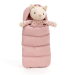 Peluche Jellycat Gato Snuggler con Saco de Dormir