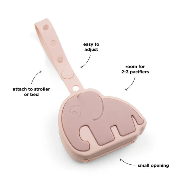 Estuche Porta Chupetes Elefante Rosa Done By Deer