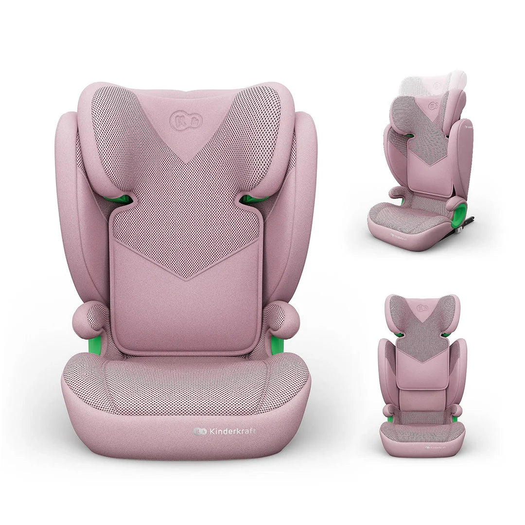 Silla de auto Butaca JUNIOR FIX 2 PLUS i-Size Rosa Kinderkraft