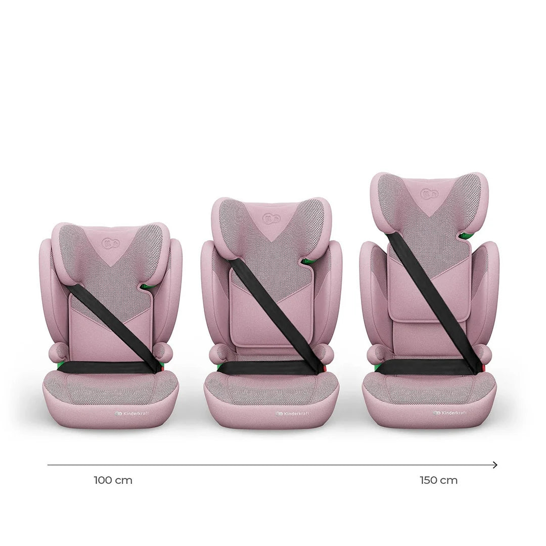 Silla de auto Butaca JUNIOR FIX 2 PLUS i-Size Rosa Kinderkraft