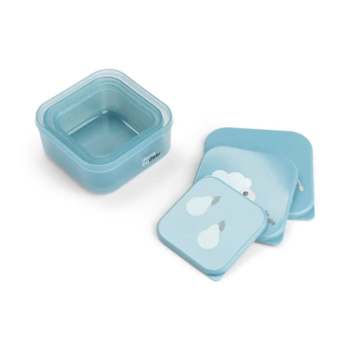 Set de 3 cajas para snack Tiny Farm Azul Done By Deer