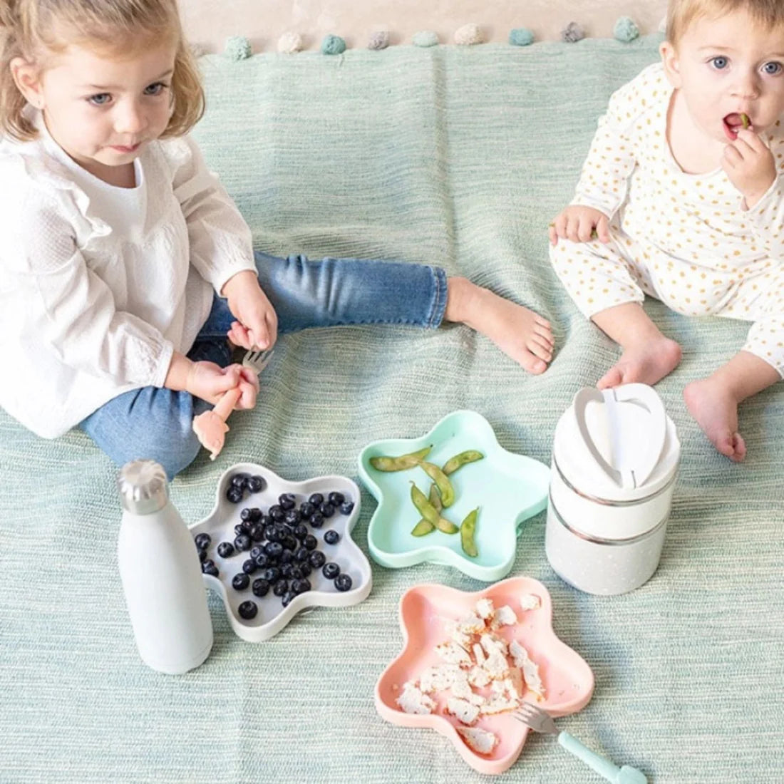 Plato de Silicona con Succión Estrella The Baby Nation