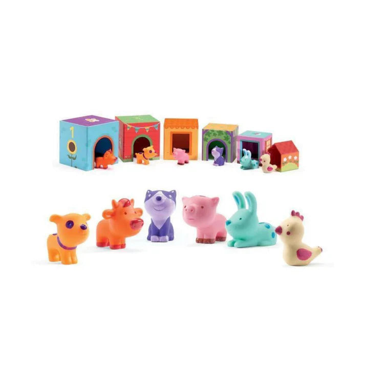 Cubos Apilables Topanifarm Djeco