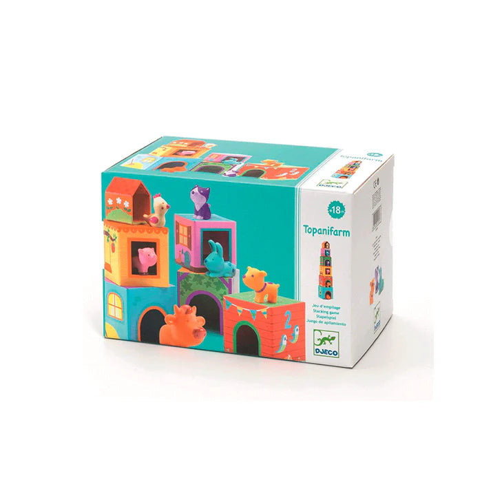 Cubos Apilables Topanifarm Djeco