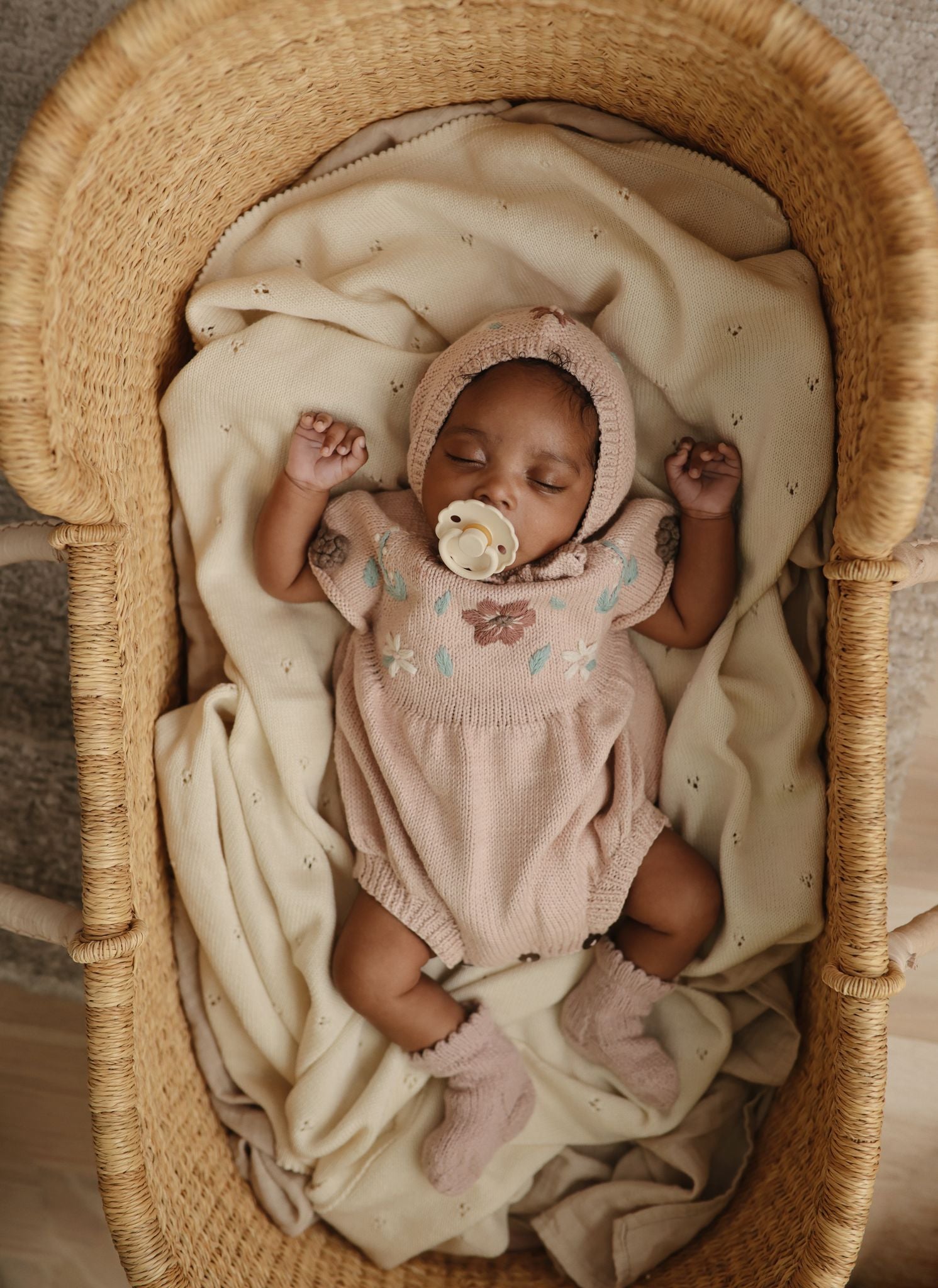 Chupete Frigg Daisy Cream Caucho Talla 2 (6-18 meses)