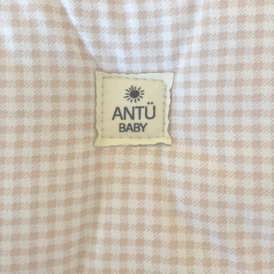 Protector acolchado para Coche Vichy pequeños Beige Antu Baby