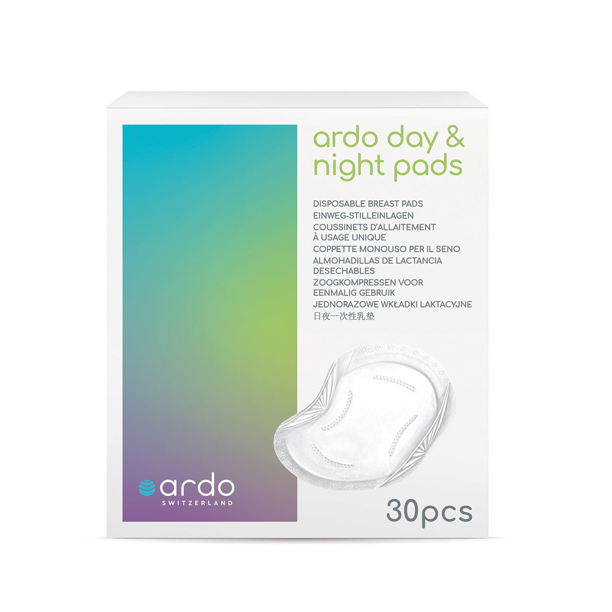Absorbentes Day & Night Pads 30 unidades Ardo