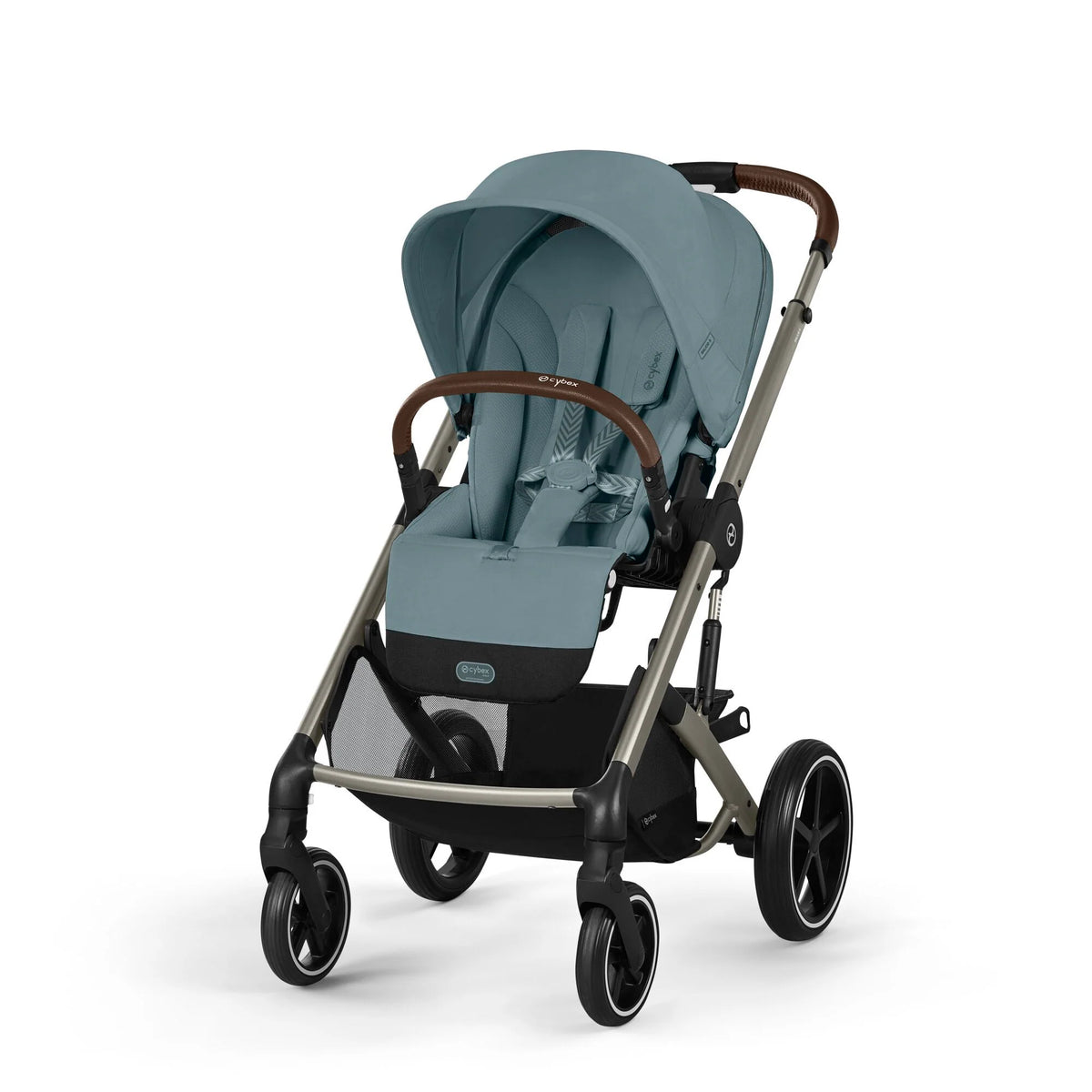 Travel System Balios S Lux 3.0 Taupe Stormy Blue + Aton S2 + Base Cybex