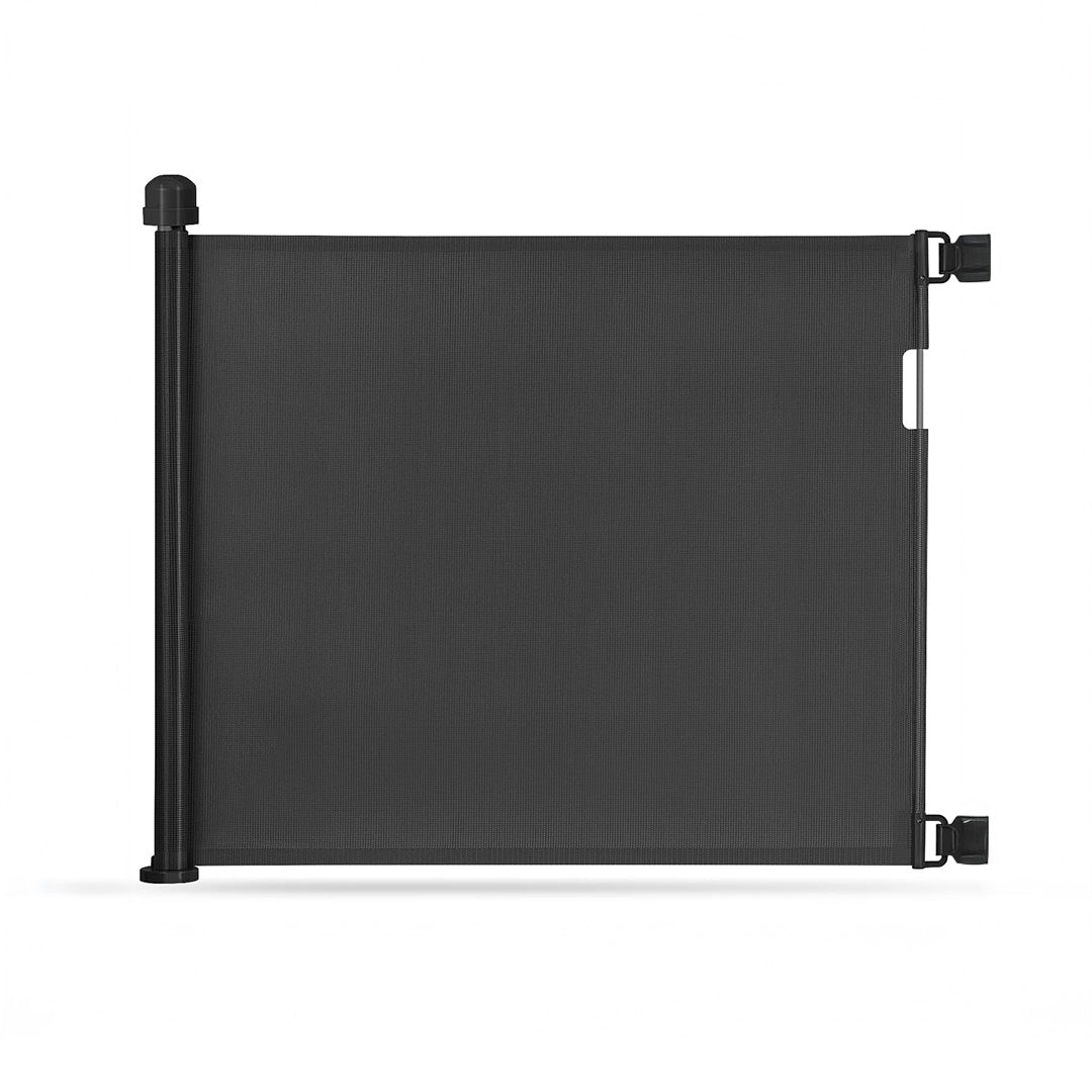 Puerta retráctil de seguridad para bebés Negro Momcozy