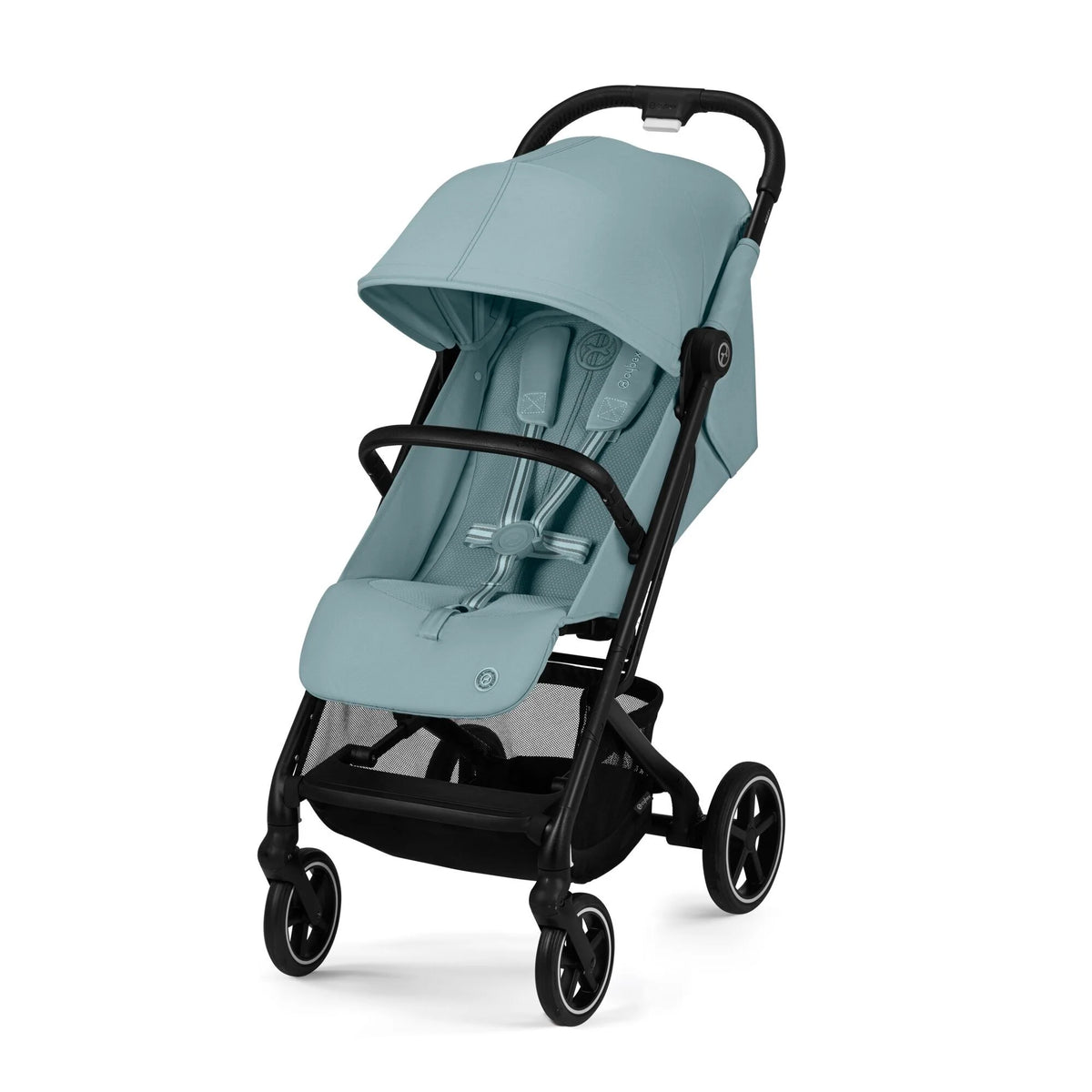 Travel System Beezy + Aton G + Base Black Stormy Blue Cybex