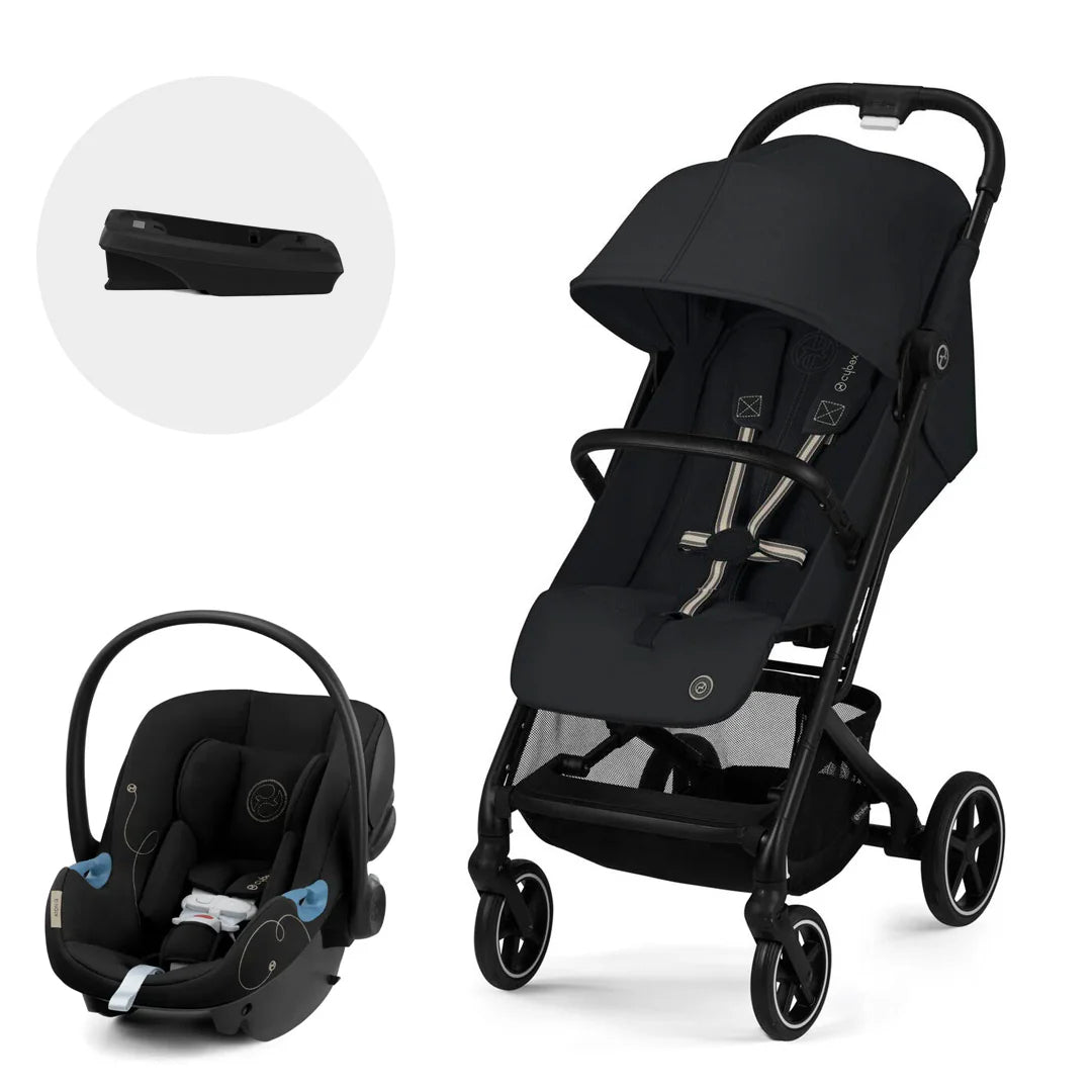 Travel System Beezy + Aton G + Base Black Magic Black Cybex