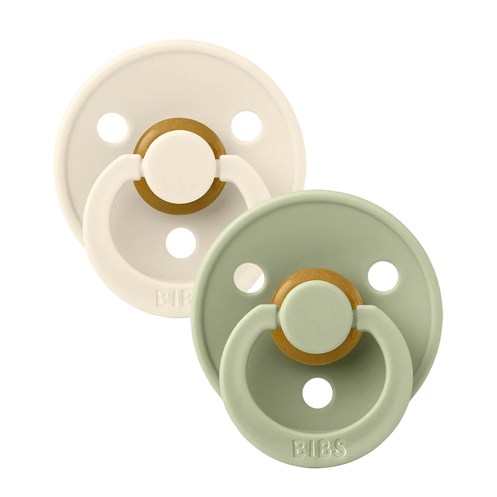 Chupete Bibs Colour x2 | 0-6 Meses | Sage & Ivory
