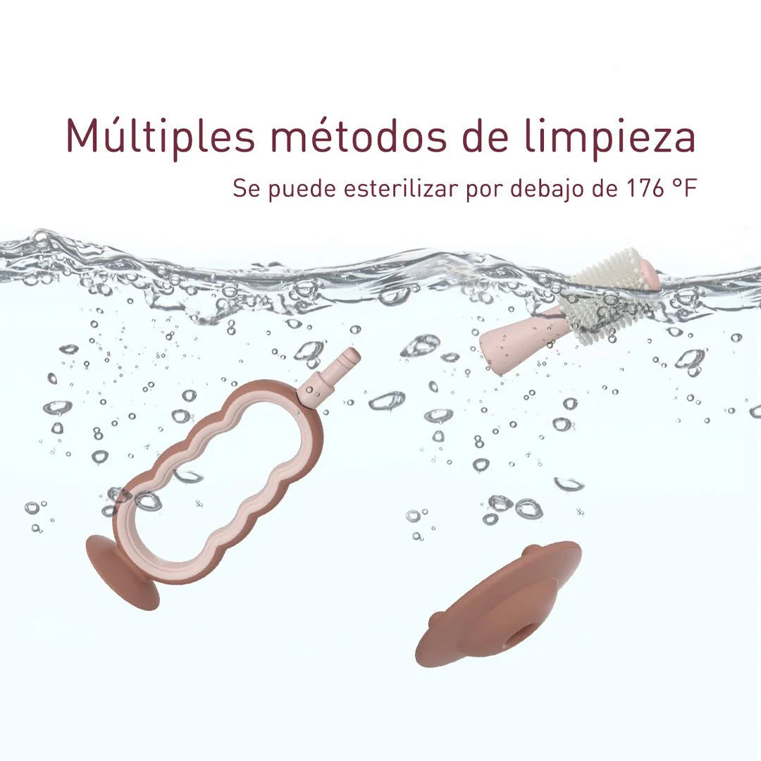 Cepillo dental de silicona para bebé Celeste  Momcozy