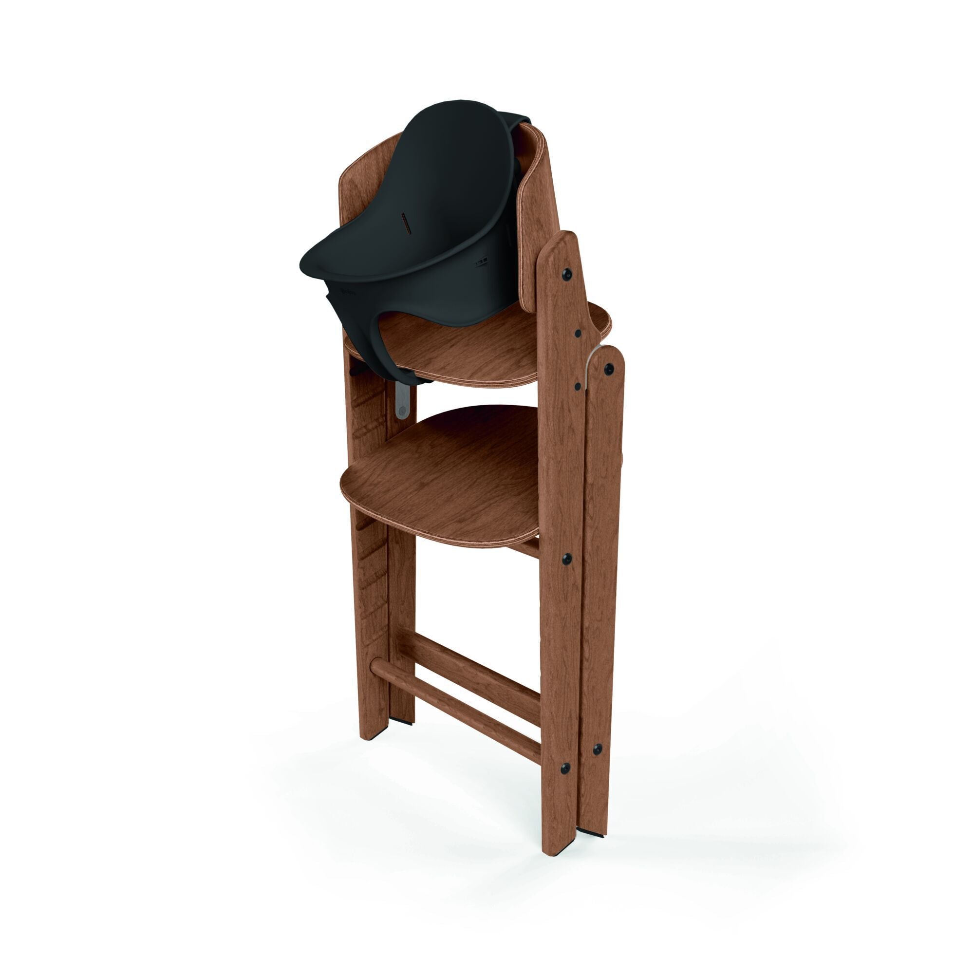 Silla de comer evolutiva Click & Fold 3 en 1 All Natural Dark Cybex