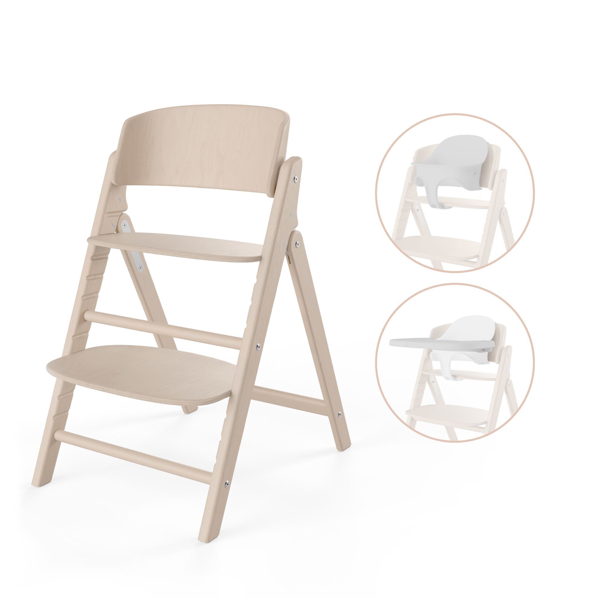 Silla de comer evolutiva Click & Fold 3 en 1 All Natural Light Cybex