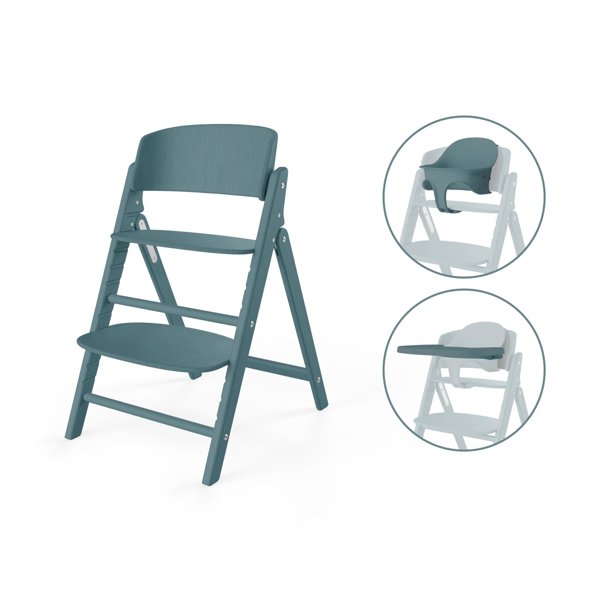 Silla de comer evolutiva Click & Fold 3 en 1 Stone Blue Cybex