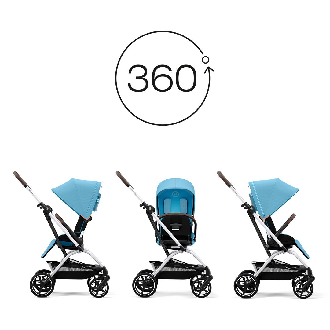 Coche de paseo Eezy S Twist Plus 2 Beach Blue Turquoise Cybex