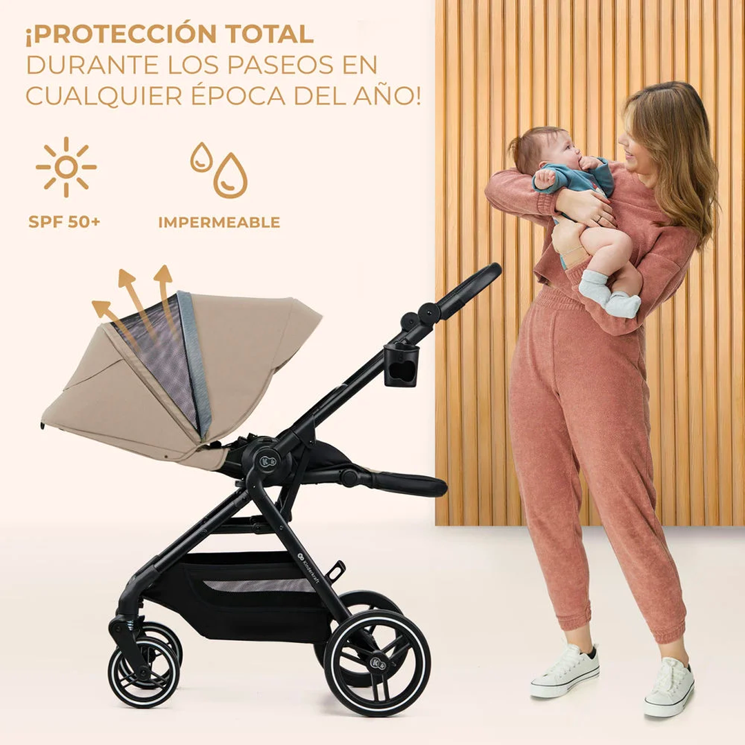 Travel System Yoxi 3 en 1 Beige Kinderkraft