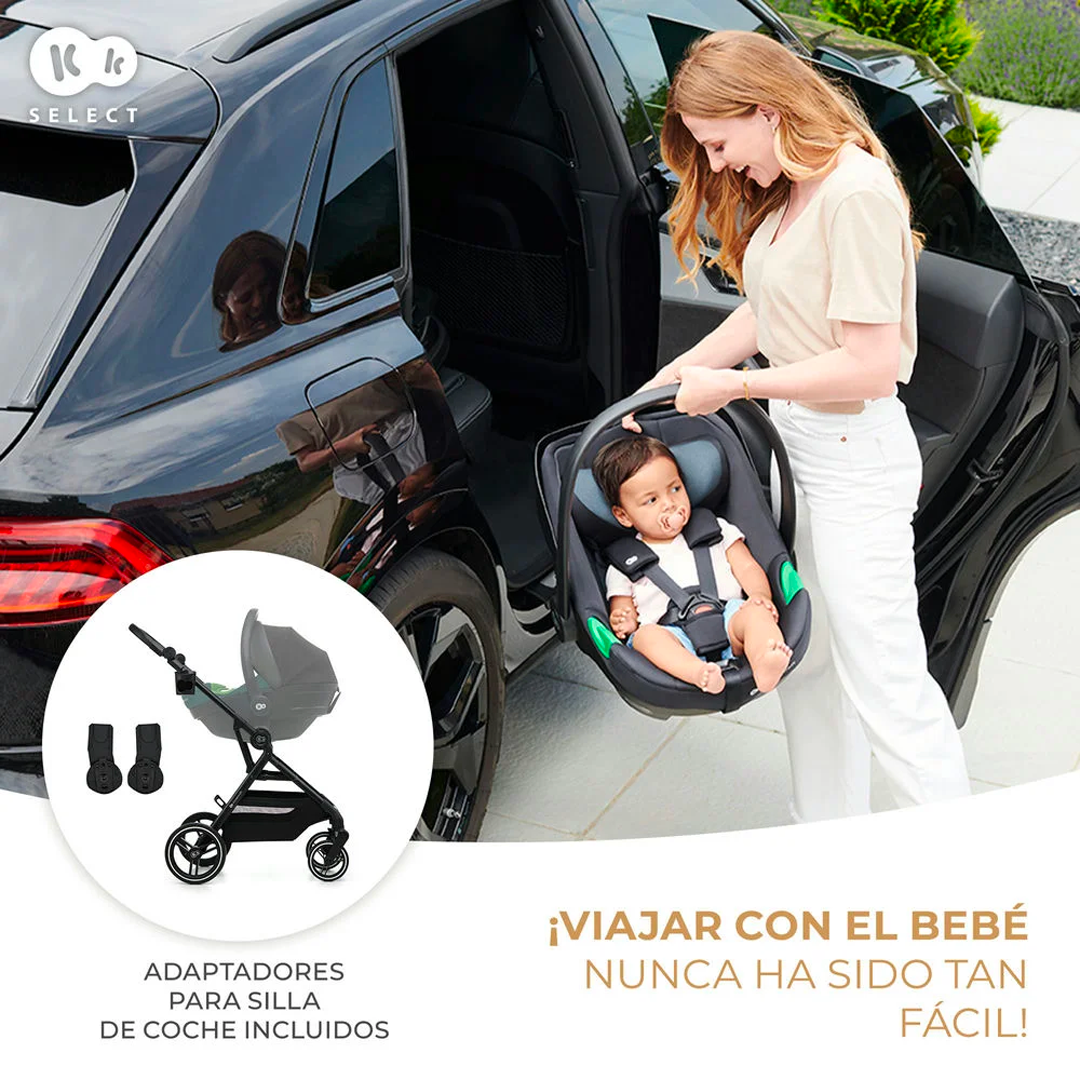 Travel System Yoxi 3 en 1 Gris Kinderkraft