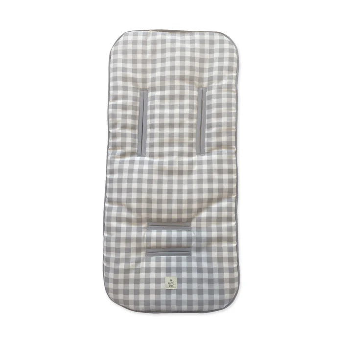 Protector acolchado para Coche Vichy Gris Antu Baby