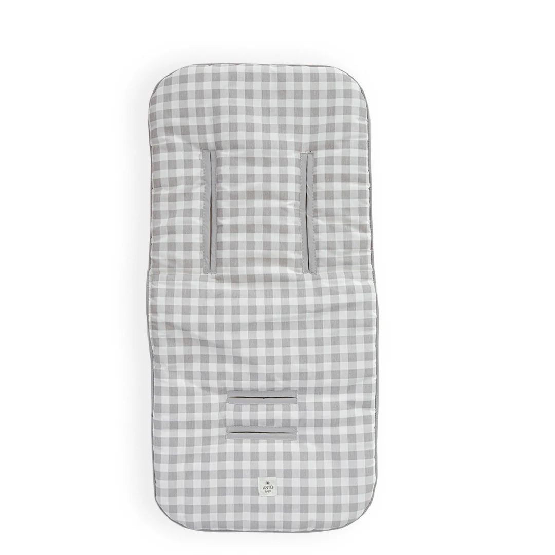 Protector acolchado para Coche Vichy Gris Antu Baby