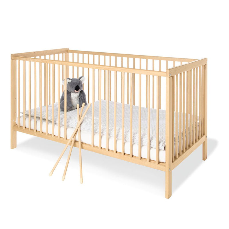 Cuna de madera con colchón / Cama de transición Hanna 140x70cm Pinolino
