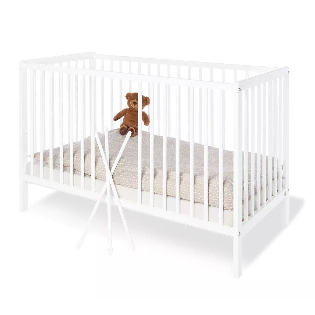 Cuna de madera Lenny 120 x 60 cm + colchón Pinolino