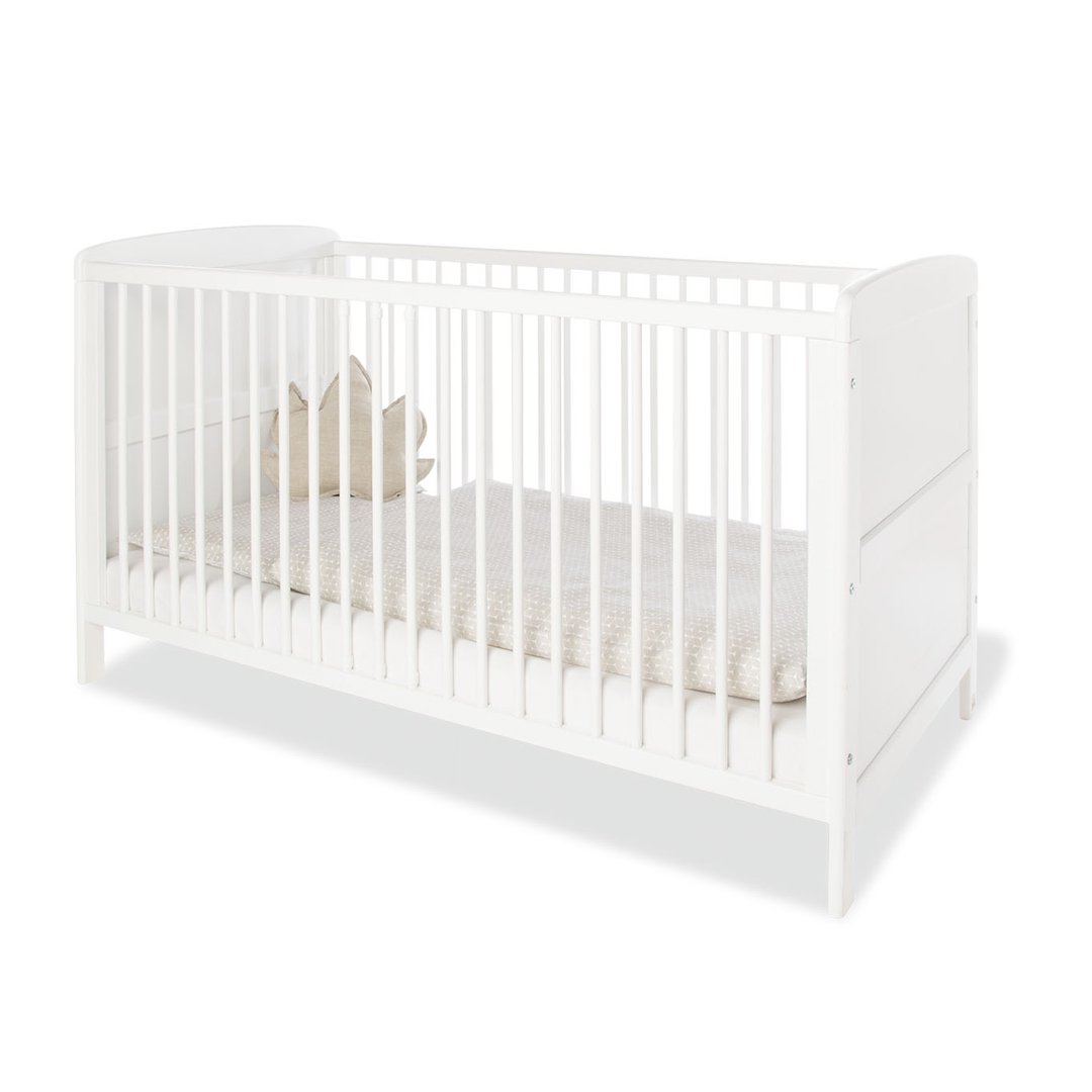 Cuna de madera con colchón/ Cama de transición Viktoria 140x70cm Pinolino