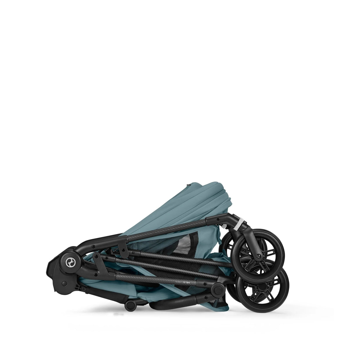 Travel System Melio Carbon + Aton S2 + Base Stormy Blue Cybex