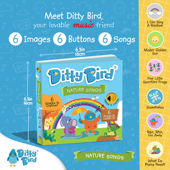 Libro Interactivo Nature Songs Ditty Bird