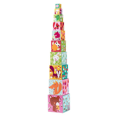 Cubos Apilables Bosque 10 piezas Djeco